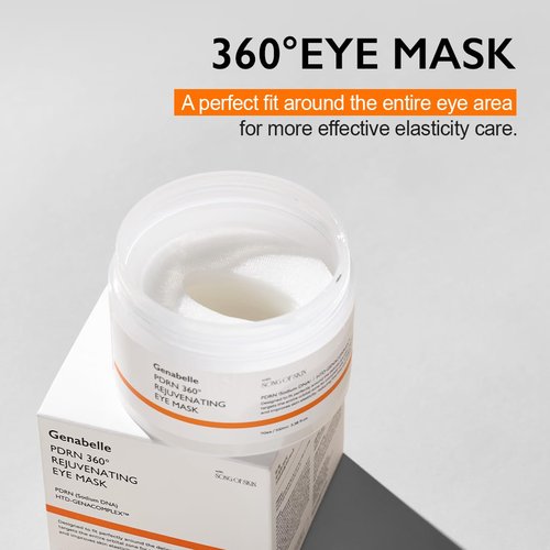 Genabelle PDRN 360° Rejuvenating Eye Mask - Hydrating Eye Patches for Dark Circles & Puffiness - 3.38 fl oz
