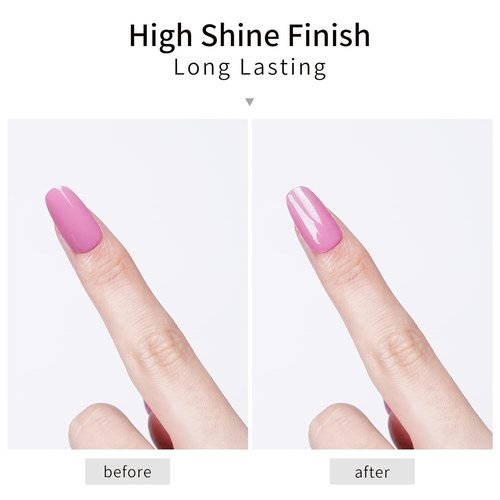DANNI & TONI Glossy Gel Top Coat - 8ml High Shine & Long Lasting Finish for Gel Nails