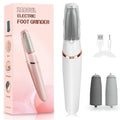 Electric Foot Callus Remover, ZABOUL Electric Foot File Callus Remover Rechargeable Portable Pedicure Tool Kit, Smooth Pedicure Wand for Feet Care, Removes Dry Hard & Dead Skin Ideal Gift (White)