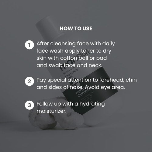 Natural Outcome Man Skin Face Toner - Daily Pore Cleansing Astringent with Witch Hazel & Aloe Vera | 8 Oz