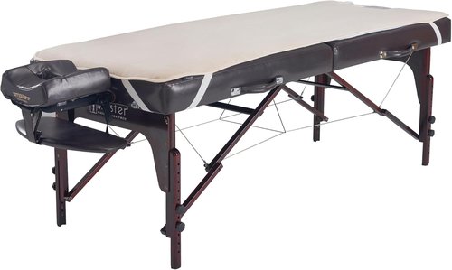 Master Massage Deluxe Fleece Massage Table Warmer - ETL Certified Heating Pad in Cream Color