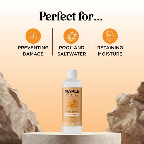Skiennix Pre Swim Chlorine Hair Protection Treatment - Barrier Protection with Plant Amino Acids | 8 Fl Oz