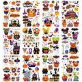 12 Sheet Halloween Window Clings - Festive Decor for Glass Surfaces