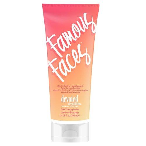Devoted Creations Facial Tanning Lotion - Skin Perfecting & Hypoallergenic, 3.4 Fl. Oz.