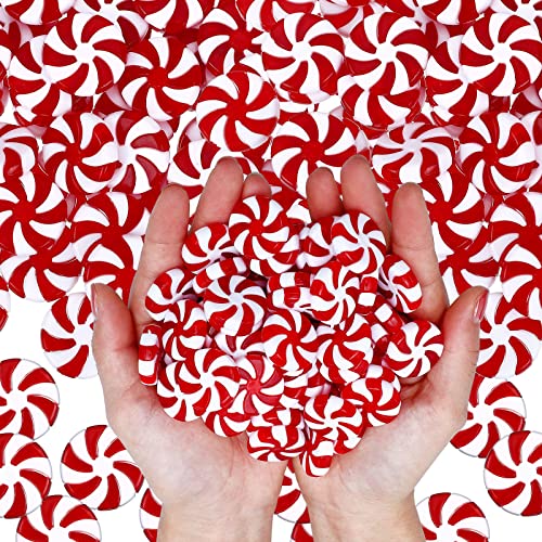 Candy Cane Decorations Set - 200 Red and White Fake Peppermint Ornaments - Christmas Decor Variation of THIS listing