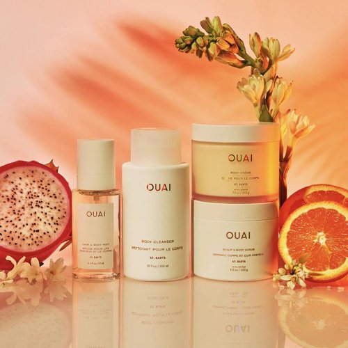 OUAI St. Barts Hair and Body Mist - Tropical-Scented Hair Perfume & Body Spray | 3.3 Fl Oz with Dragonfruit & Musk