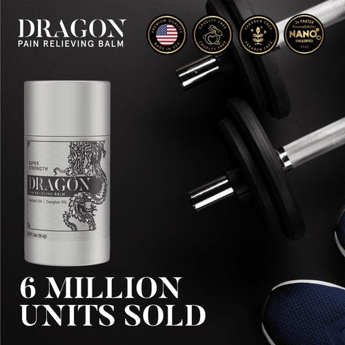 Americanna Wellness Dragon Balm 3.4oz Roll-Up Super Silver Strength