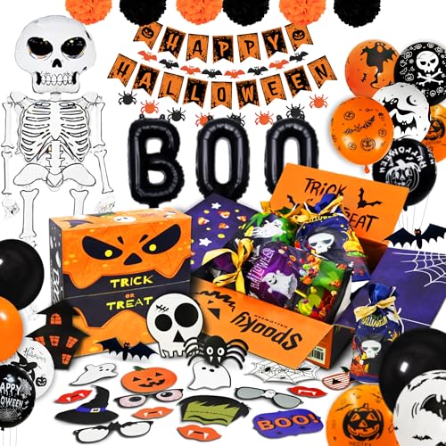 120 Pcs Halloween Party Decorations Kit with Jumbo Balloon & Banner - Variation of THIS Listing