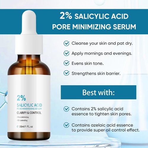 Regine Switzerland 2% Salicylic Acid Serum - Acne Treatment, Blackhead Control & Oil Reduction
