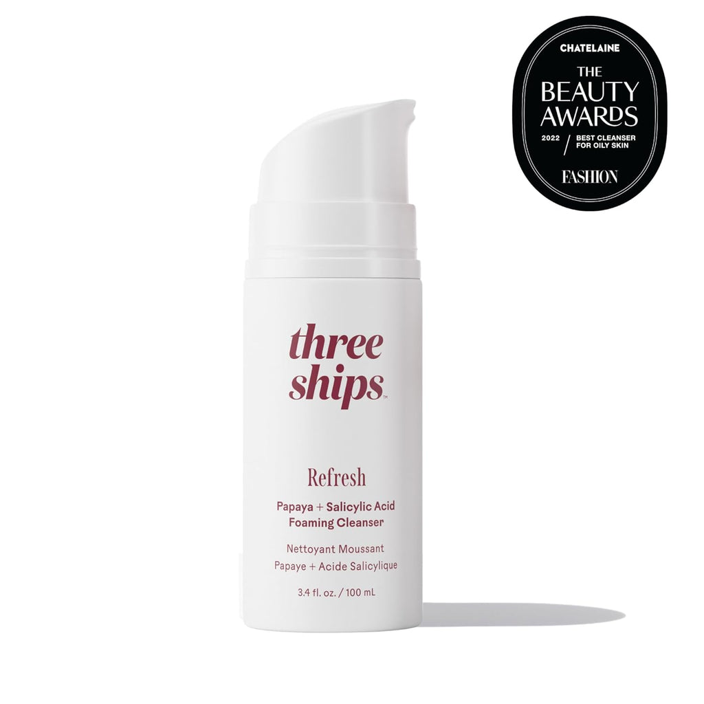 Three Ships - Refresh Papaya Cleanser with Salicylic Acid | Smooth & Refresh Sensitive Skin | 3.4 fl oz