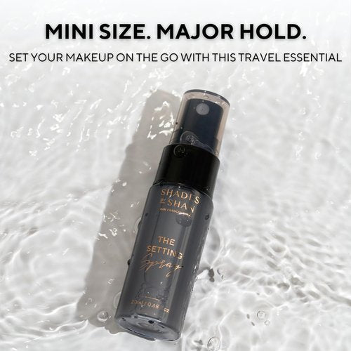 Shades By Shan Setting Spray - Alcohol-Free, Long-Wearing, Vegan Formula | Mini Size