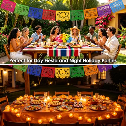 Day of the Dead Decorations Set with Marigold Garland, Banner & Butterflies