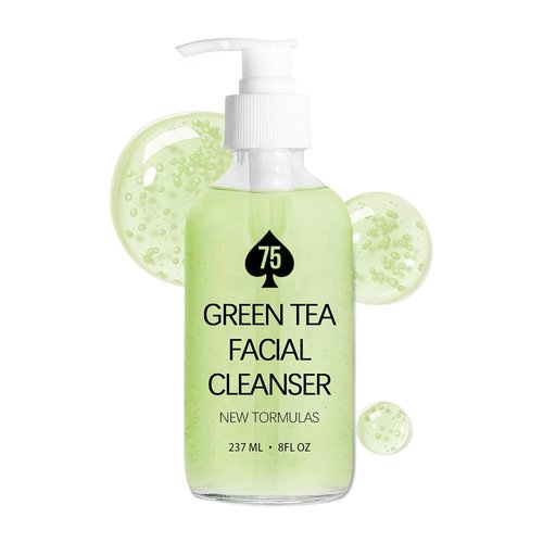 Skiennix Green Tea Face Wash - Hydrating Cleanser with Vitamins A, C, E & Kale Extract | 237ML/8 oz