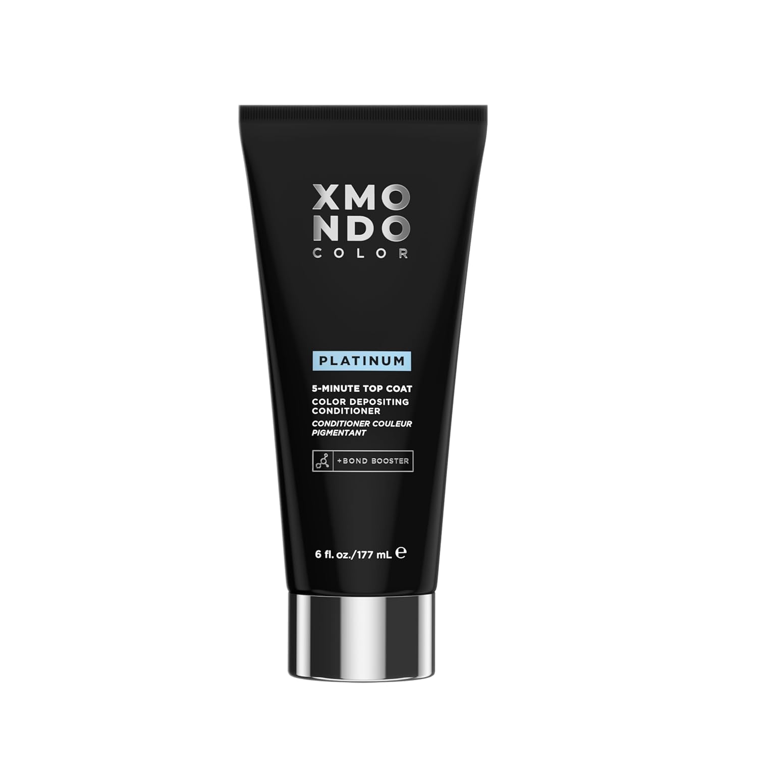 XMONDO Hair 5-Minute Top Coat - Platinum Color-Depositing Conditioner with Bond Booster & Hyaluronic Acid, 6 fl oz