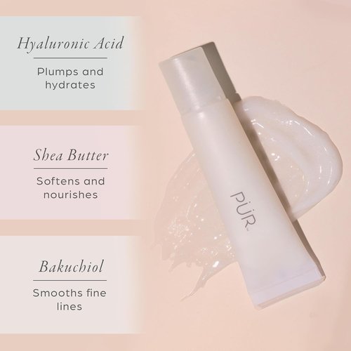 PÜR MINERALS Hydrating Lip Balm - Peptide-Infused Moisturizing Lip Care for Soft, Smooth Lips | 0.5 Oz