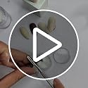 White Glitter Nail Powder for Nail Art and Enhancements - 3-4g