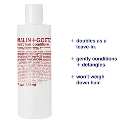 MALIN+GOETZ Cilantro Hair Conditioner - Hydrating & Detangling Formula with Shea Butter | Vegan & Cruelty-Free (8 oz/16 oz/Refill)