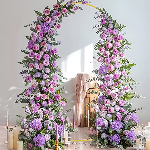 Gold Metal Wedding Arch Backdrop Stand 6.6x3.3ft Elegant Arched Frame - Variation of THIS listing