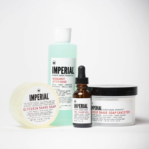 Imperial Barber Glycerin Soap Puck for Shave & Face Use, 6.2 oz