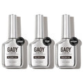 GAOY Gel Top Coat, Builder Gel and Base Coat Set, 3 Pcs 16ml Clear Glossy No Wipe Combination for UV Light Cure