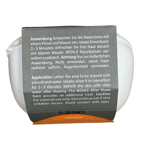 MÜHLE SHAVE CARE Porcelain Dish incl. Sea Buckthorn Shaving Soap 65g