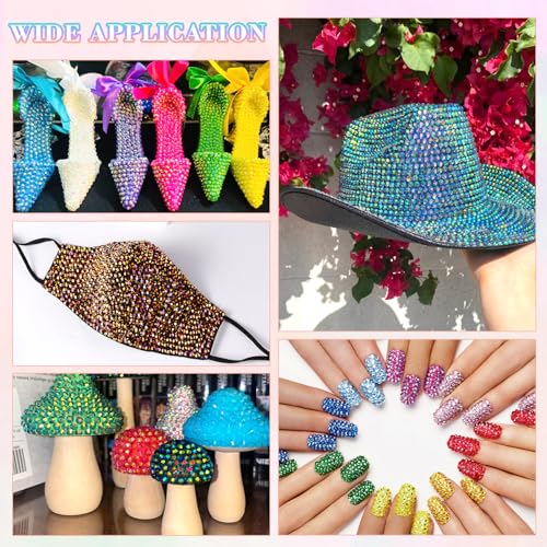 Jelly Bedazzler Kit with Rhinestones, 35000pcs 3mm Flatback Gems for DIY Crafts & Nail Art