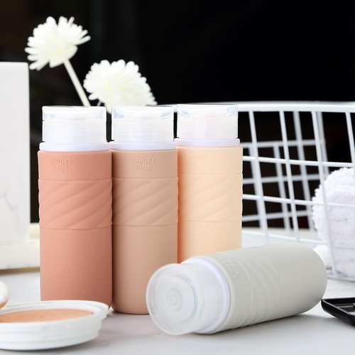 Gemice Travel Bottles for Toiletries, Tsa Approved 3oz Portable Travel Bottles, BPA Free Leak Proof Squeezable Travel Size Containers, Travel Accessories for Shampoo Conditioner Lotion (4 Pack)