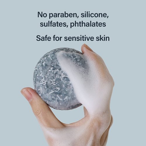 ARENCIA Salty Soda Shampoo Bar - Natural Cleansing & Hydrating Formula | Eco-Friendly & Travel Size