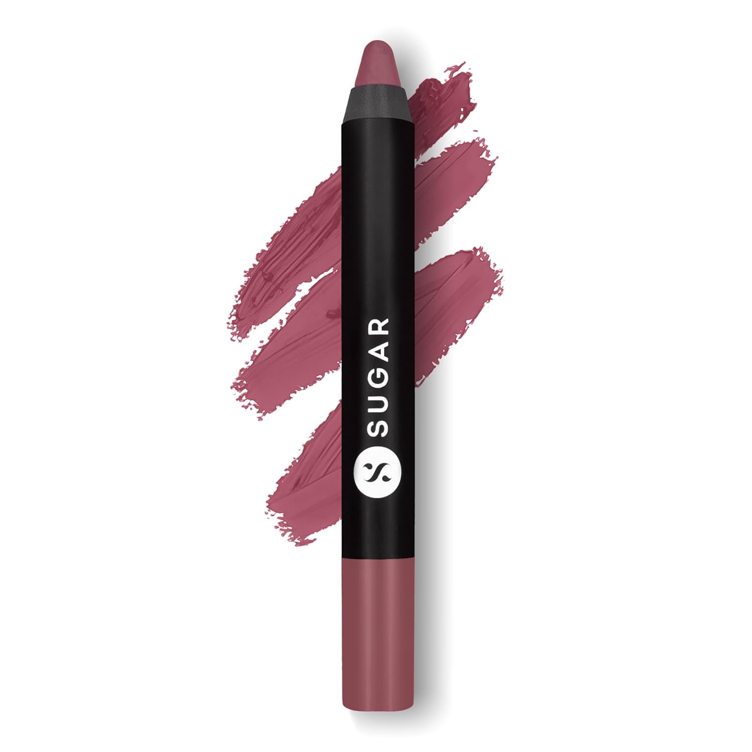 SUGAR Cosmetics Matte As Hell Crayon Lipstick - Long-Lasting 8+ Hours | 2.8g - 07 Viola