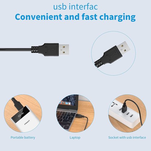 Odinxixi Replacement COMZIO Hair Clippers Charging Cable COMZIO Hair Clipper Charger Compatible with COMZIO Electric Hair Clippers Charger Power Cord