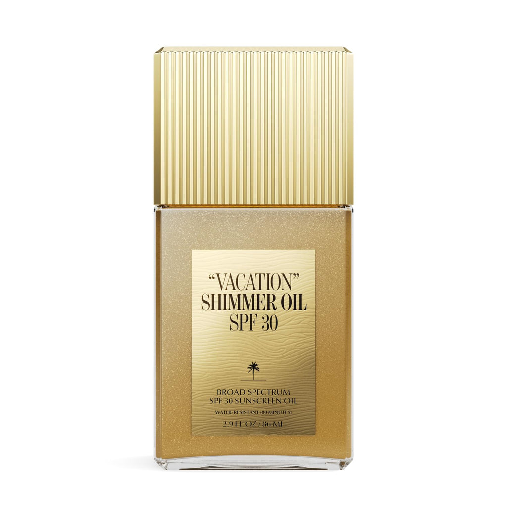 Vacation Shimmer Oil SPF 30 - Water-Resistant Body Sunscreen Enhances All Skin Tones | Travel Size 2.9 Fl. Oz.