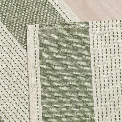 Sage Green Farmhouse Table Runner 13x90 Inch Rustic Kitchen Decor for Dining & Weddings