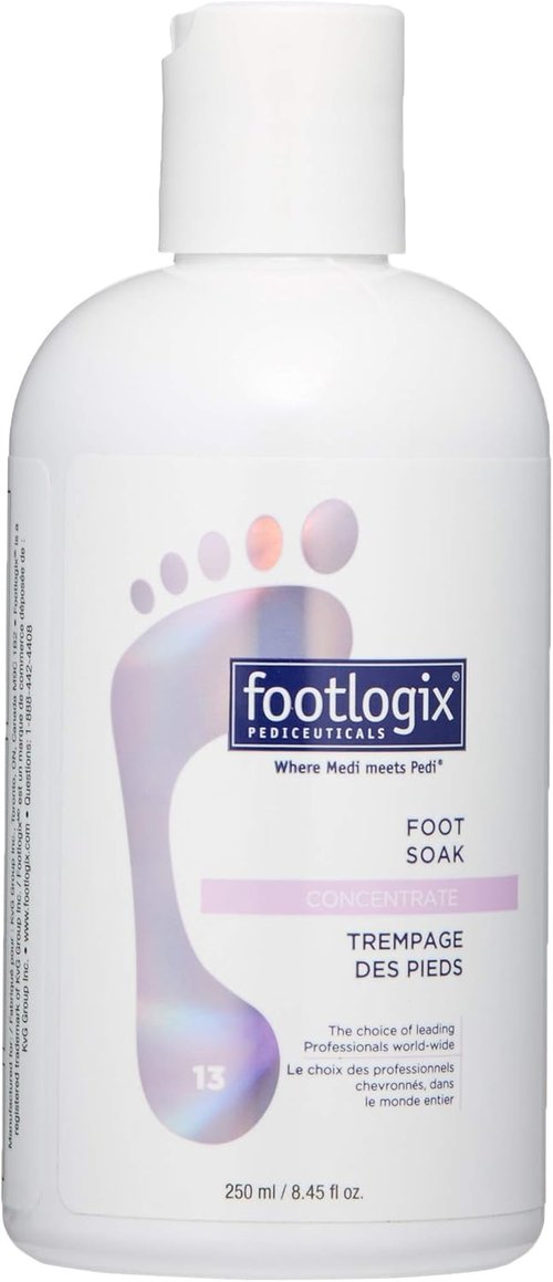 FOOTLOGIX Foot Soak Concentrate - Gentle Cleansing Formula for Softening Dry Feet | 8.45 oz