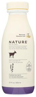 Nature by Canus Foaming Milk Bath - Smoothing Lavender Oil with Fresh Canadian Goat Milk | 27.1 Fl Oz