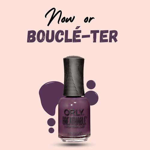 Orly Breathable Nail Polish Loose Threads Collection | Dusty shades for Fall and Winter (Now or Bouclé-ter, 0.6 fl oz)