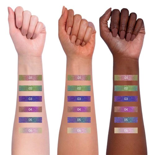 Kaely Chameleon Liquid Eyeliner - High-Pigmented Glitter Metallic Chrome | Waterproof & Smudge-Proof, 01 Flare