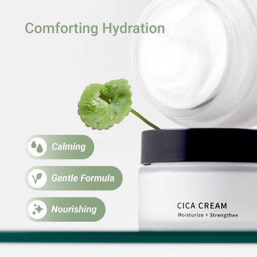Meebak Cica Cream - Soothing Daily Moisturizer with Niacinamide, Peptides & Retinol | Deep Hydration for Glass Skin