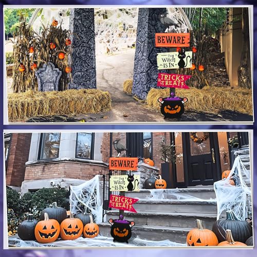 5 ft Halloween Witch's Brew Directional Sign Cardboard Standee - Spooky Party Decor