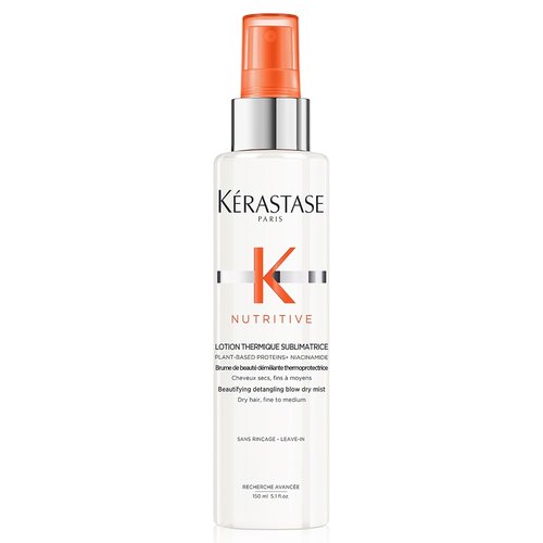 KERASTASE Nutritive Heat Protecting Spray - Nourishing Heat Protectant for Dry Hair | 5.1 Fl Oz