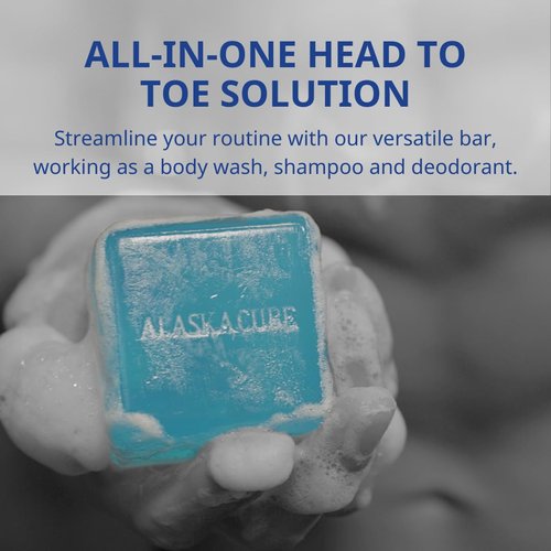 Skiennix Cool Menthol Body Soap Bar - Refreshing Cleanser with 3% Menthol | 4.93oz for Men & Women