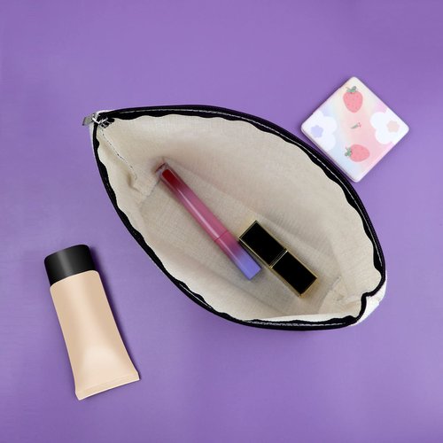 Sazuwu Violin Gifts Women's Makeup Bag Cosmetic Bag for Violin Players Lovers Teachers Music Enthusiasts Violinist Appreciation Graduation Birthday present travel pouch