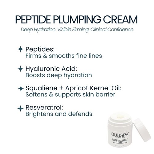 MD Peptide Plumping Cream - Anti-Aging Moisturizer with Peptides & Hyaluronic Acid - Hydrates & Firms - 1.66 oz