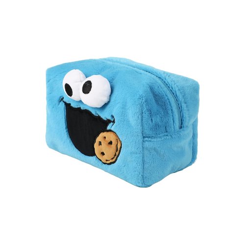 Bioworld Sesame Street Cookie Monster Blue 8" Cosmetic Bag