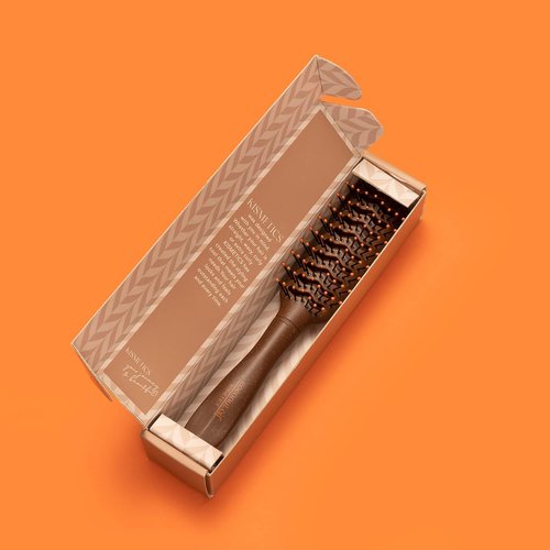 Coconut Oil Infused Vent Brush - Ideal for Blow-Drying, Styling & Curling | All Hair Types