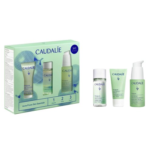 Caudalie Vinopure Acne Serum - Treat & Prevent Blemishes | Includes 2 Free Travel-Sized Products