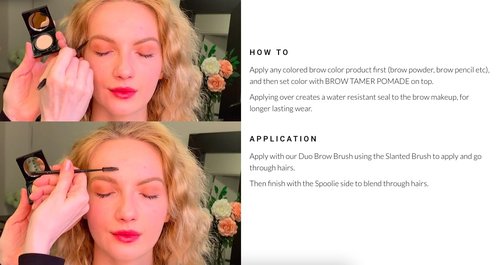 Elke Brow Tamer Pomade - Clear Water-Resistant Vegan Formula Brow Wax for Perfectly Shaped Brows