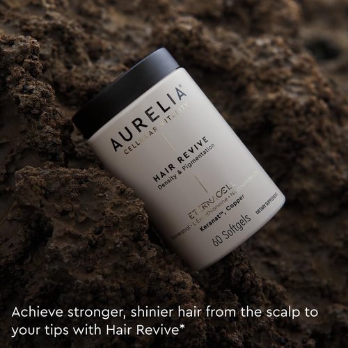 AURELIA Hair Revive - Advanced Cellular Anti-Aging Supplement for Fuller, Healthier Hair | With Zinc & Resveratrol
