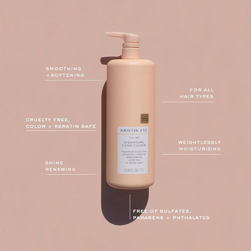 Kristin Ess Hair The One Signature Conditioner - Moisturizes & Detangles Dry Hair | Sulfate-Free, 33.8 fl. oz.