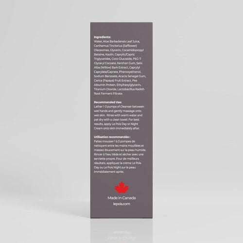Le Pois Face Cleanser - Gentle Cleanser for All Skin Types | Sensitive Skin Care, 3.38 fl oz