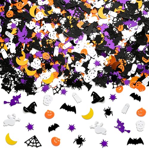 Halloween Confetti Glitter Table Decor - 5 Colors & 12 Styles, Party Supplies